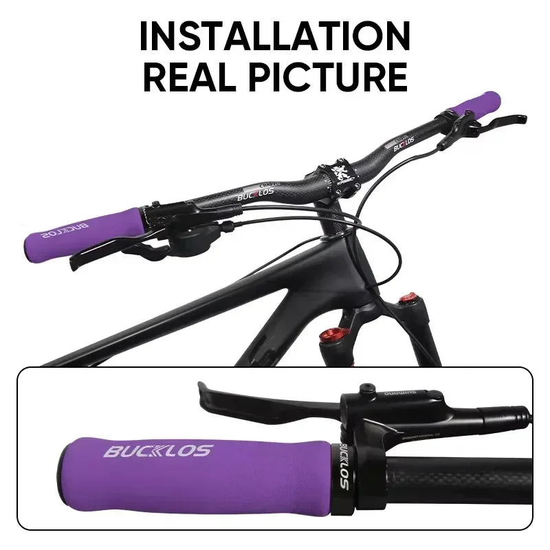 Bicycle Grips Integrated Rubber Anti-Slip Mtb Handlebar Cover Lock on Mountain Bike Handle Bar Cuffs BMX Cycling Parts