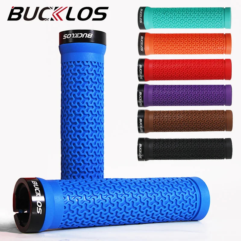 Bicycle Grips Integrated Rubber Anti-Slip Mtb Handlebar Cover Lock on Mountain Bike Handle Bar Cuffs BMX Cycling Parts