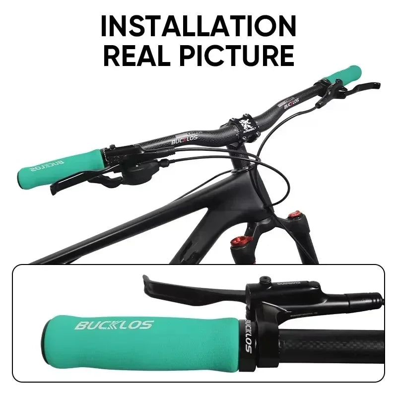 Bicycle Grips Integrated Rubber Anti-Slip Mtb Handlebar Cover Lock on Mountain Bike Handle Bar Cuffs BMX Cycling Parts