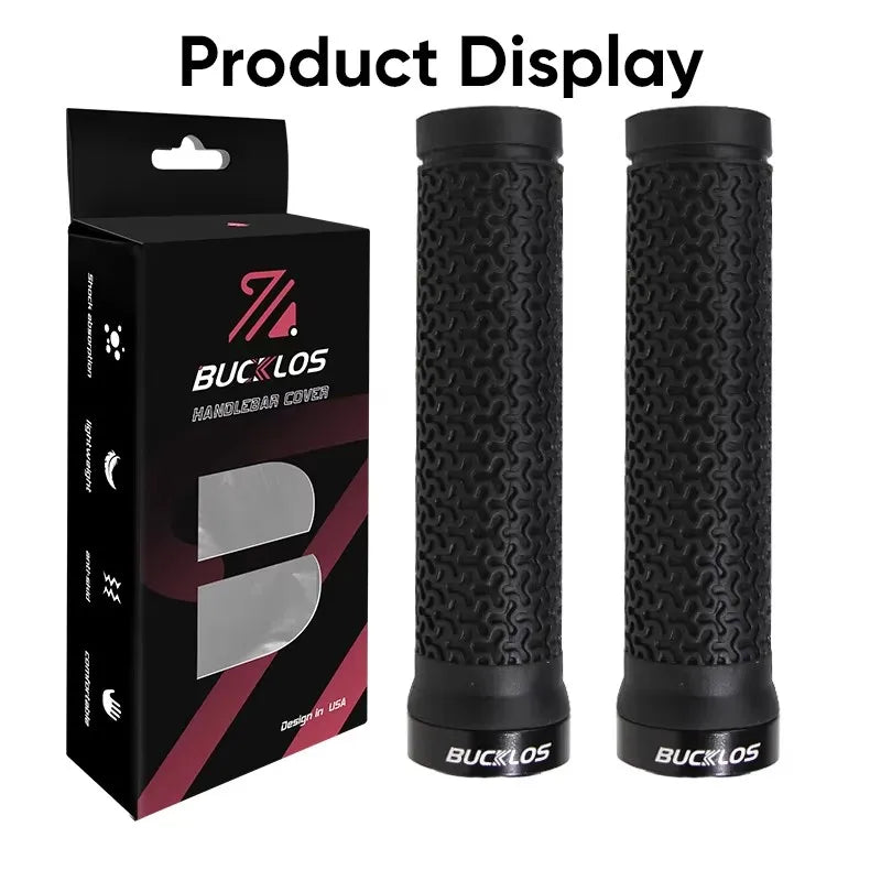 Bicycle Grips Integrated Rubber Anti-Slip Mtb Handlebar Cover Lock on Mountain Bike Handle Bar Cuffs BMX Cycling Parts